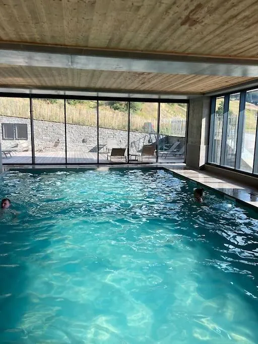 Apartmán Luxurious Duplex For 4-7P With Large Terrace And Pool In Ski-In Ski-Out 5* Building Bourg-Saint-Maurice